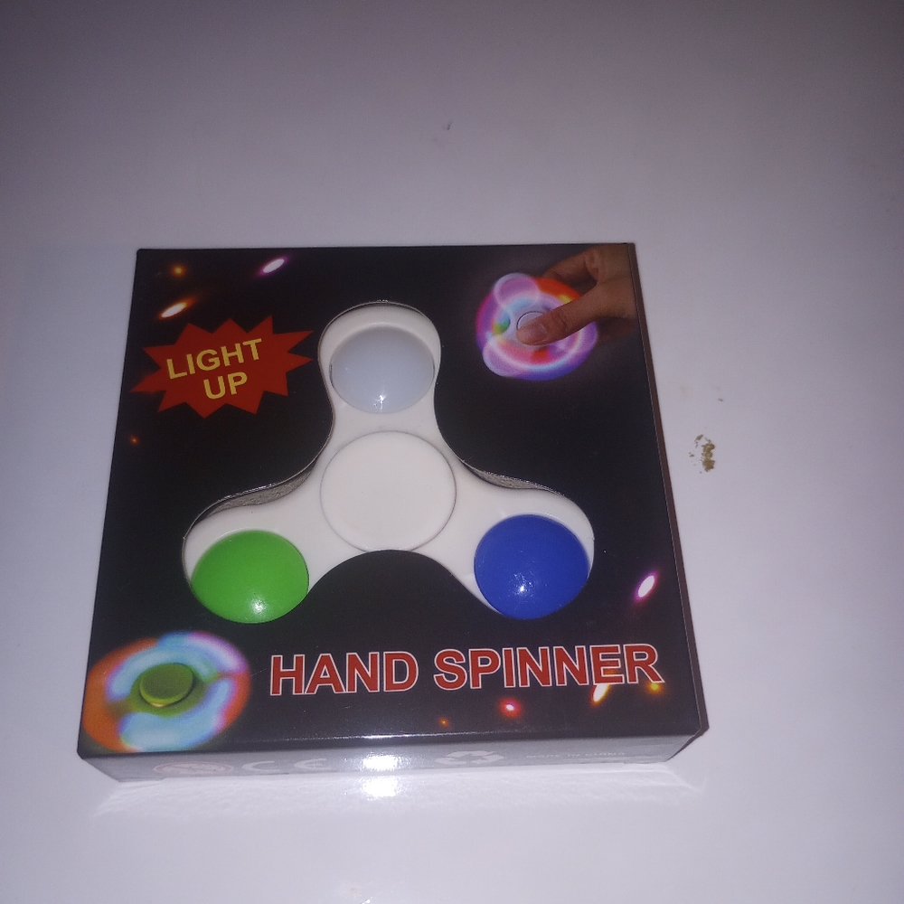 Light Up Hand Spinner Fidget Toy NIB